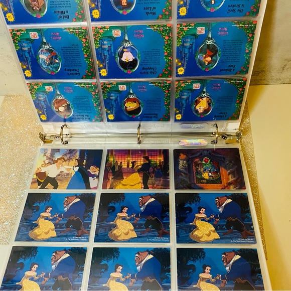 Vintage 1992’ Disney Beauty and the Beast Movie Trading Cards w/Binder Mint Card - Picture 7 of 15